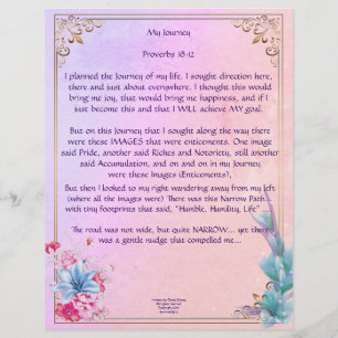 Mijn reis - Aangepast papier