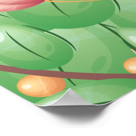 Mijn reis begint hier met naam kinderkamerposter poster (Hoek)