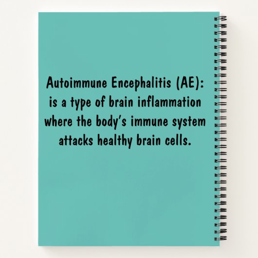 Mijn reis met een notebook met autoimmune Encephal Notitieboek (Achterkant)