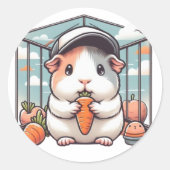 Mijn reis naar T-Shirt en Kledingontwerp op Ronde Sticker (Voorkant)