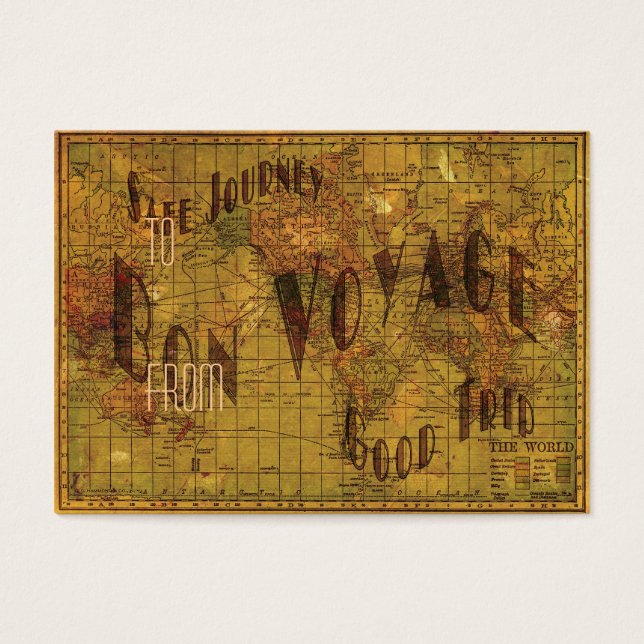 Mijn reizen toewijzen visitekaartje (Voorkant)