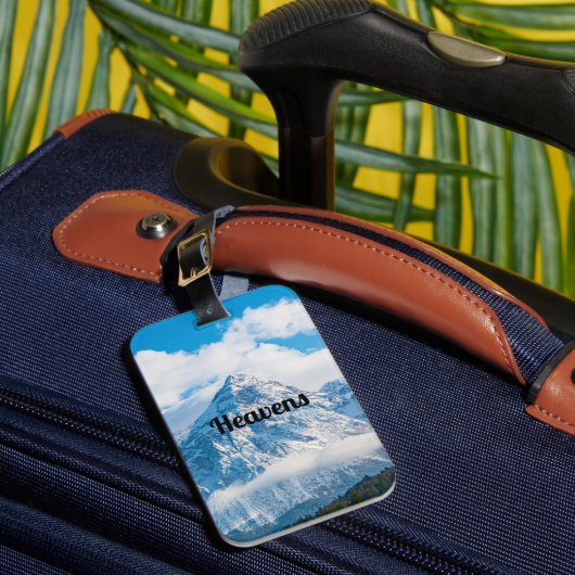 Mijn reizen zakelijke of causale tour op maat bagagelabel (Voorkant Insitu 1)