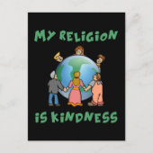 Mijn religie is Kindness Briefkaart (Voorkant)