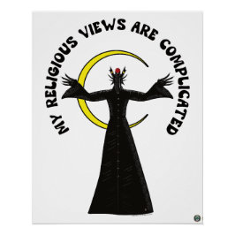 Mijn religieuze opvattingen zijn ingewikkeld  perfect poster