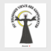 Mijn religieuze standpunten zijn ingewikkeld sticker (Vel)