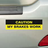 MIJN REMMEN WERKEN BUMPERSTICKER (Op auto)