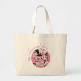 Mijn repetitiezak roze grote tote bag