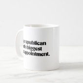 Mijn republikeinse vaders grootste teleurstelling koffiemok (Voorkant links)