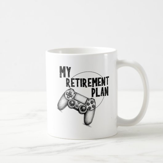 Mijn Retirement Plan gaming mok Drinkare koffiekop (Rechts)