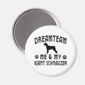 Mijn reuzenschnauzer hond magneet (Voorkant / Achterkant)