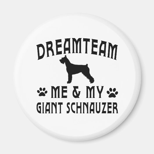 Mijn reuzenschnauzer hond magneet (Voorkant)