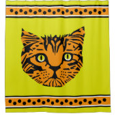 Mijn reuzentijger Baby gezicht Douchegordijn (Voorkant)