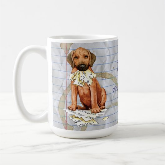Mijn Rhodezische Ridgeback Ate Lesson Plan Coffee  Koffiemok (Links)