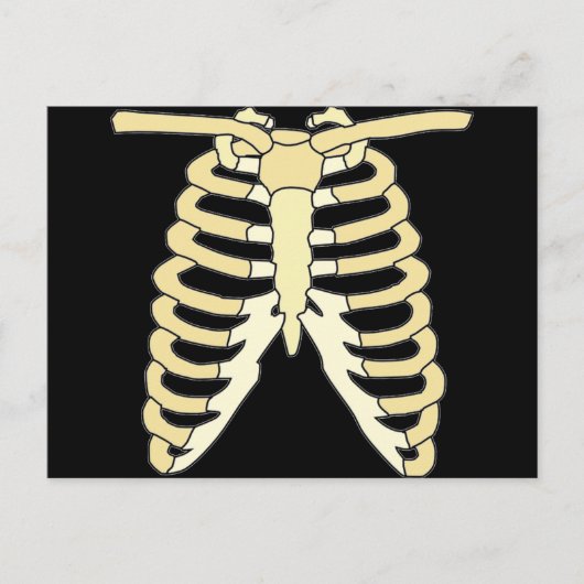 Mijn ribben briefkaart (Voorkant)
