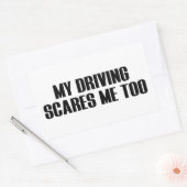 Mijn rijbevoegdheid is ook voor mij Sticker (Envelop)