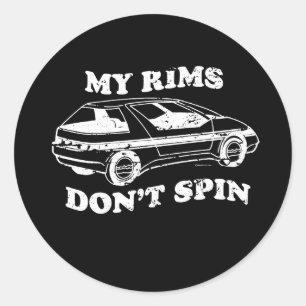 MIJN RIMS SPIN T-shirt NIET Ronde Sticker