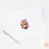 Mijn ritje: mijn vibe ronde sticker (Envelop)