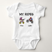 Mijn Ritten Motocross Dirt Bike Baby Body Romper (Voorkant)