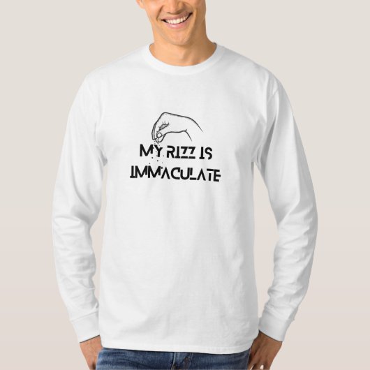 Mijn rizz is onmaculabel | t-shirt (Voorkant)