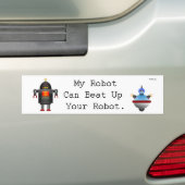 Mijn robot kan je robot omslaan bumpersticker (Op auto)