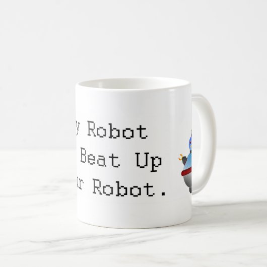 Mijn robot kan je robot omslaan koffiemok (Voorkant rechts)