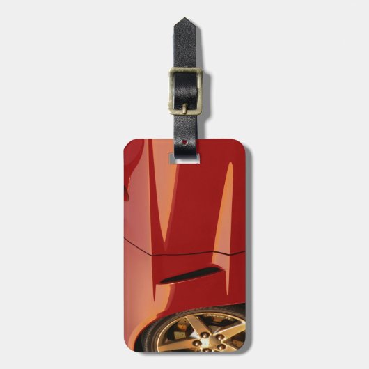 Mijn Rode Corvette Bagagelabel (Voorkant verticaal)