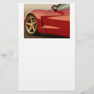 Mijn Rode Corvette Briefpapier