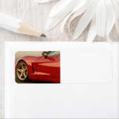 Mijn Rode Corvette Etiket (Insitu)