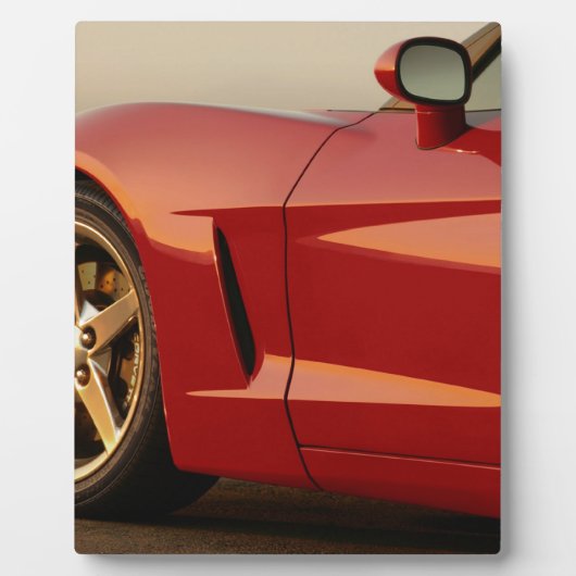 Mijn Rode Corvette Fotoplaat (Voorkant)