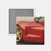 Mijn Rode Corvette Magneet (Voorkant / Achterkant)