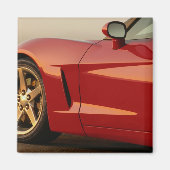 Mijn Rode Corvette Magneet (Voorkant)