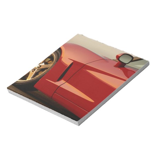 Mijn Rode Corvette Notitieblok (Linkerzijde)