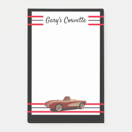 Mijn rode Corvette Post-It Notes
