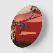 Mijn Rode Corvette Ronde Klok (Hoek)