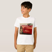 Mijn Rode Corvette T-shirt (Voorkant volledig)