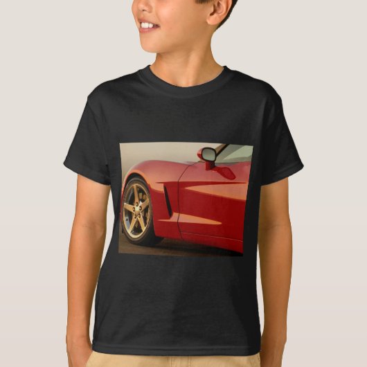 Mijn Rode Corvette T-shirt (Voorkant)