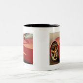 Mijn Rode Corvette Tweekleurige Koffiemok (Center)