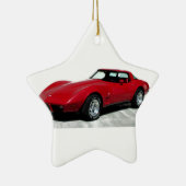 Mijn Rode Corvette uit 1979 Keramisch Ornament (Rechts)