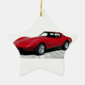 Mijn Rode Corvette uit 1979 Keramisch Ornament (Voorkant)