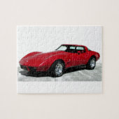 Mijn Rode Corvette uit 1979 Legpuzzel (Horizontaal)