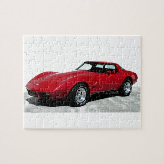 Mijn Rode Corvette uit 1979 Legpuzzel (Horizontaal)