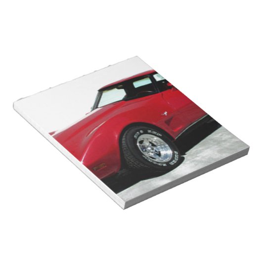 Mijn Rode Corvette uit 1979 Notitieblok (Schuin)