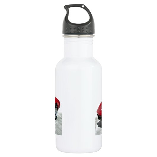 Mijn Rode Corvette uit 1979 Waterfles (Achterkant)