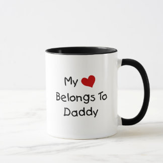 Mijn rode hart behoort tot papa mok