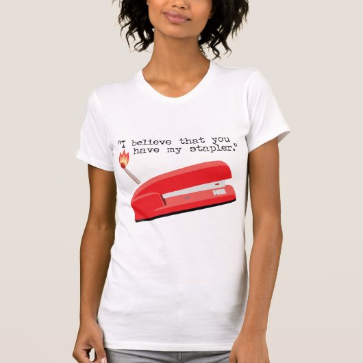 Mijn Rode Stapler T-shirt (Voorkant)