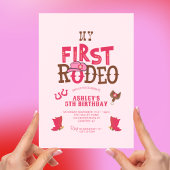 Mijn Rodeo Cowgirl Roze 5e verjaardag Kaart