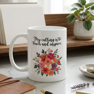 Mijn Roeping Is Om Ontwerp Te Doceren En Te Inspir Koffiemok