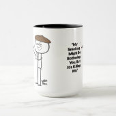 Mijn roken kan je lastig vallen mok (Midden)