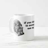 Mijn rommelige kantoor koffiemok (Voorkant links)