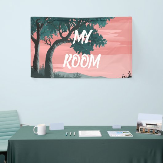 Mijn Room Floral Tree Sunset Spandoek (Beurs)